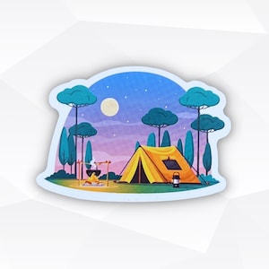 Camping Sticker