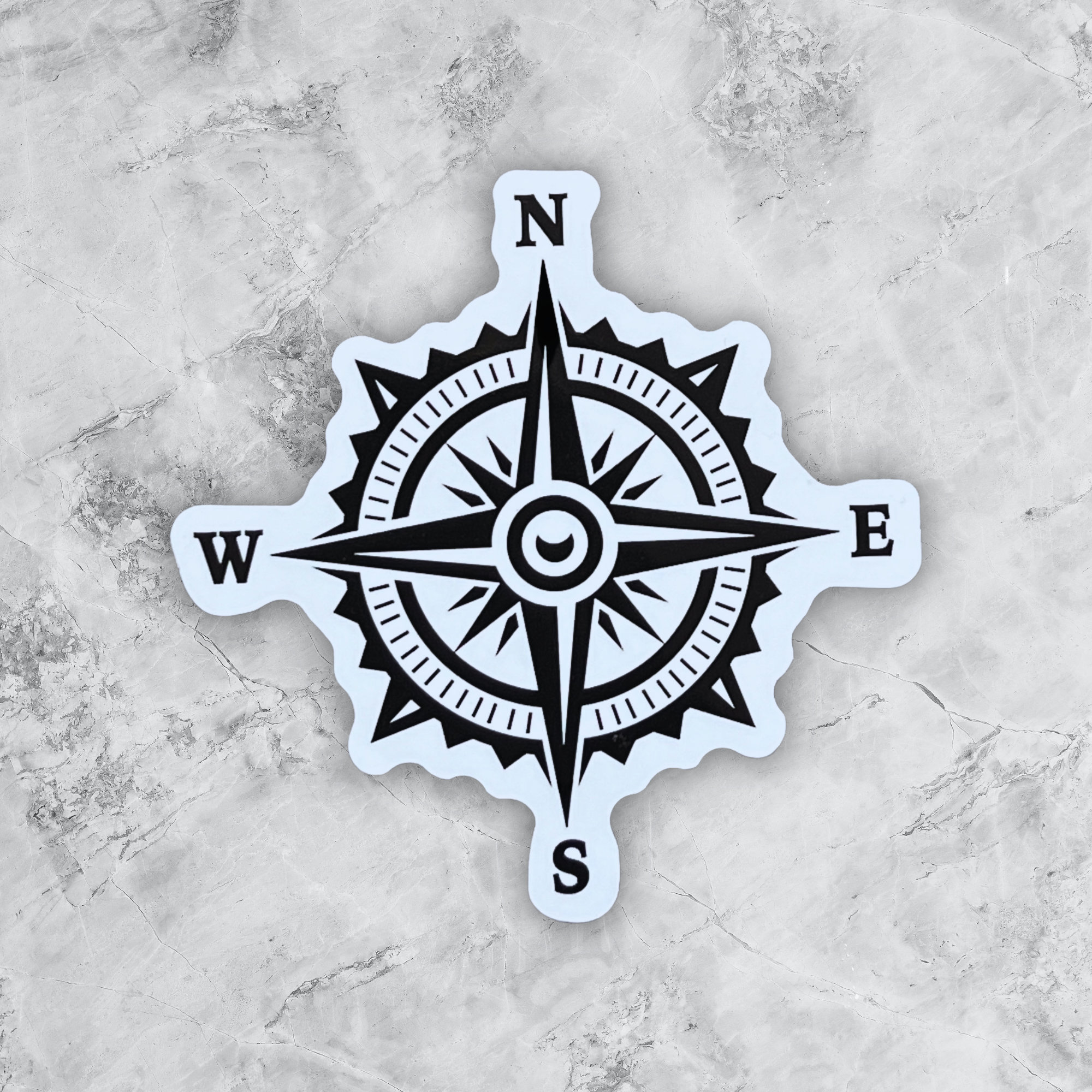 Vinyl Compass Sticker - Waterproof, Weatherproof Decal - Etsy