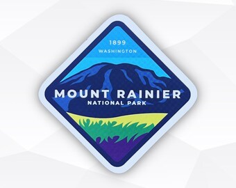 Mount Rainier Vinyl Sticker 3 Inches - Etsy