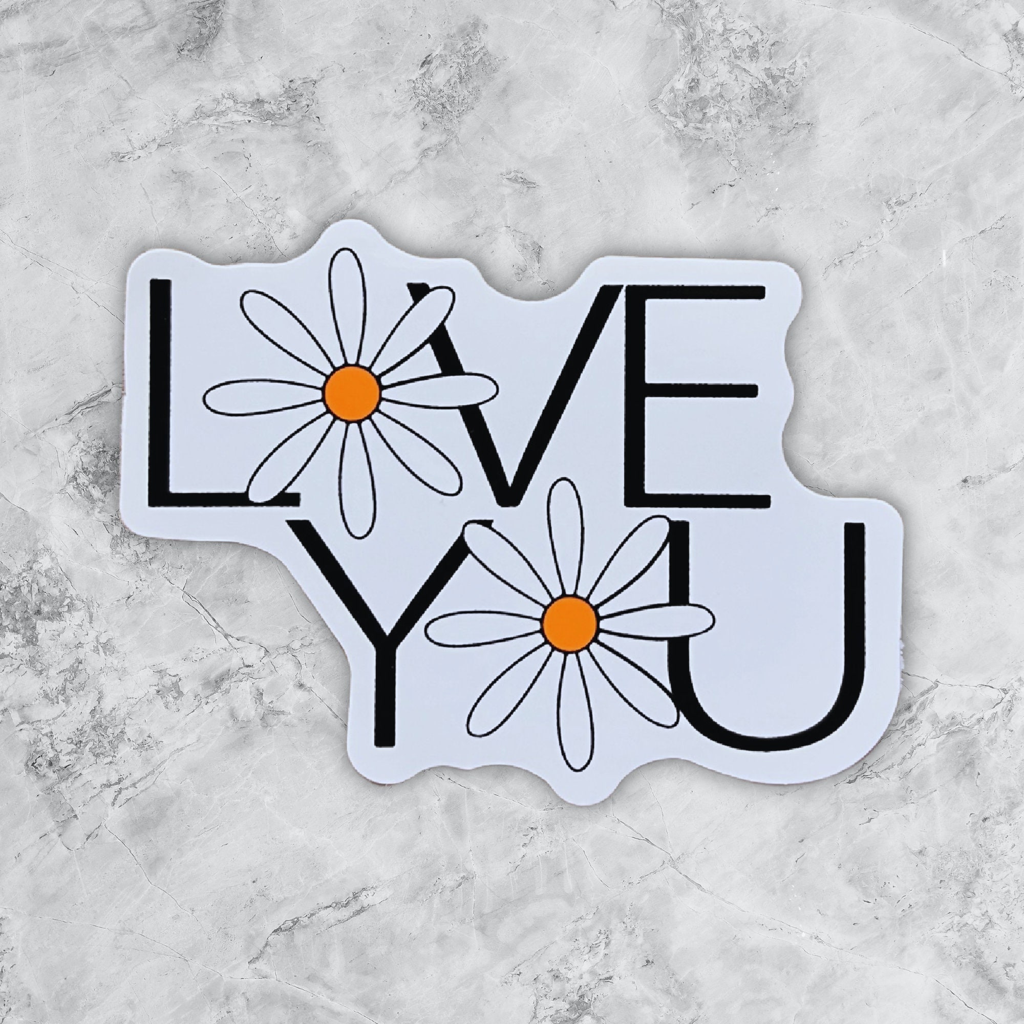 Love You Sticker - Etsy