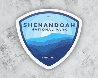 Shenandoah National Park Badge Sticker US National Parks - Etsy