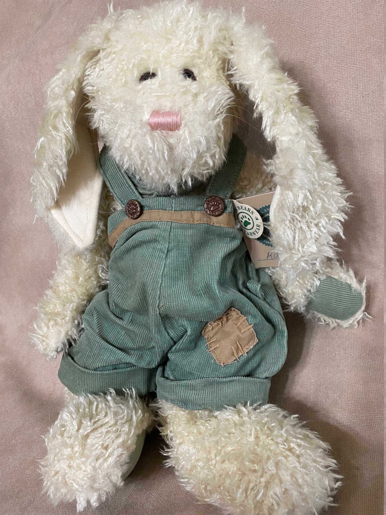 BOYDS BEARS ROSCOE P EXCELLENT W/TAGS BUMPERCROP  WITH OUTFIT STYLE # 912079 