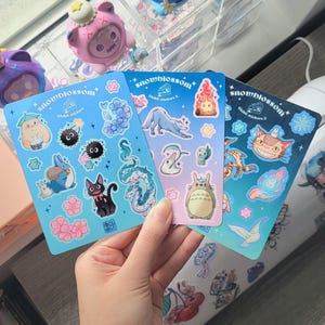 Ghibli-sticker animevel, klassieke studiocollectie, Haku, Catbus, JiJi, Totoro, decoratie, cadeau voor animeliefhebbers