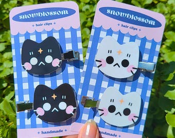 Juego de pinzas para el cabello de gatos estrella