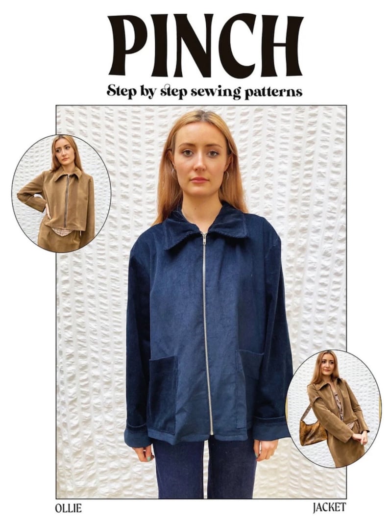 Boxy Jacket Pattern Ollie Jacket Sewing Pattern: Classic Boxy Style (printed Pattern & PDF ...