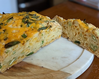 Vegan Cheez and scallion bread, SHIPS FREE