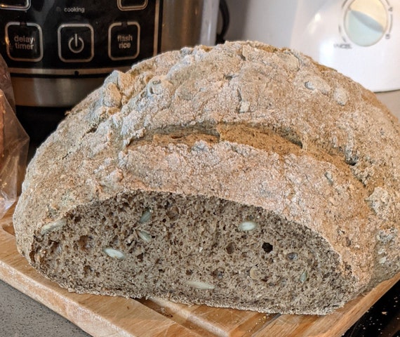 Gluten free, yeast free rustic vegan bread!