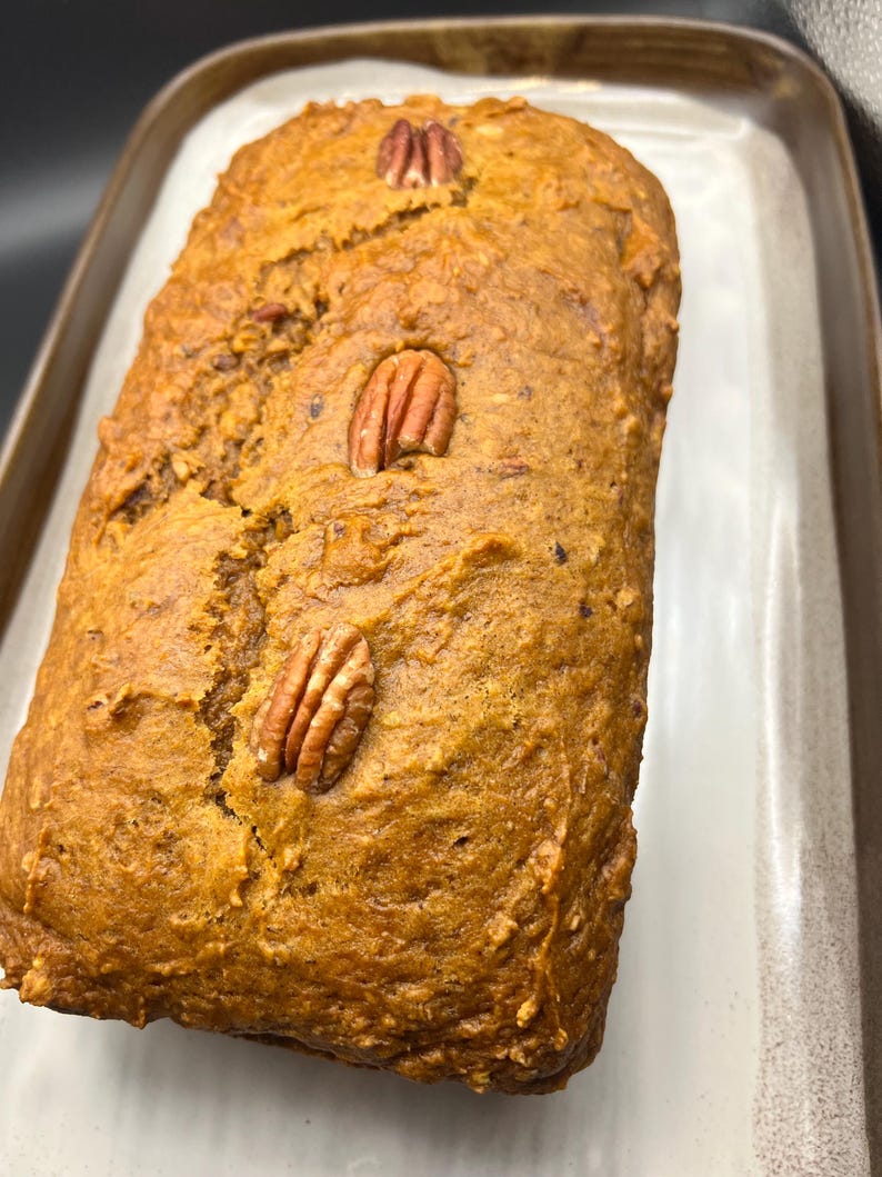 Vegan Pumpkin pecan bread! Freshly made to order with organic ingredients. image 5