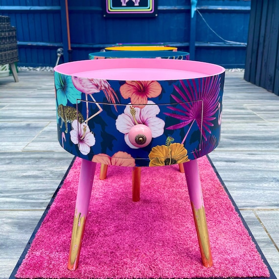 Colourful cheap bedside tables