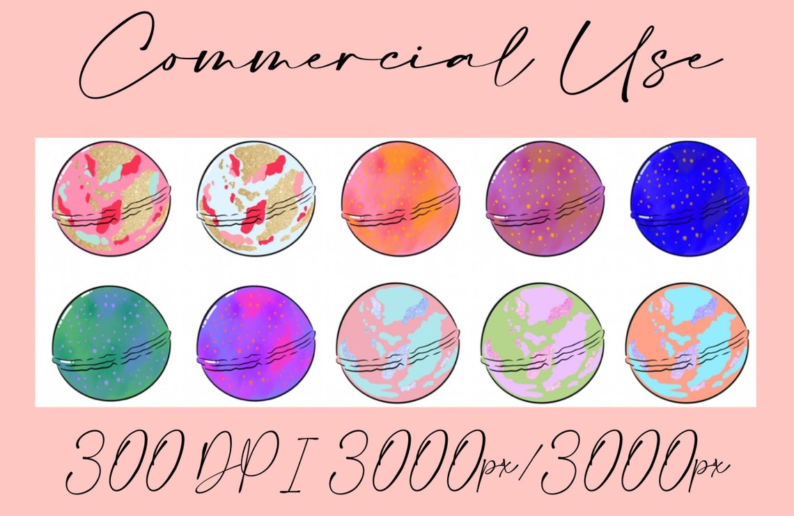 Bath Bombs Clipart Bathbomb Clip Art Bath Bomb Png Bathroom Etsy