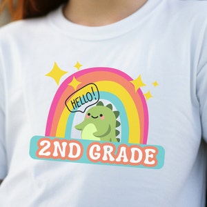 Hello 2nd Grade Shirt, Back To School Shirt, Gift For Second Grade, First Day Of School, Student Tee, Graduation Shirt Second Grade