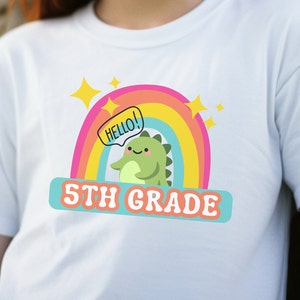 Hello 5th Grade Shirt, Back To School Shirt, Gift For Fifth Grade, First Day Of School, Student Tee, Graduation Shirt Fifth Grade