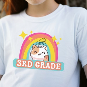 Hello 3rd Grade Shirt, Back To School Shirt, Gift For Third Grade, First Day Of School, Student Tee, Graduation Shirt Third Grade