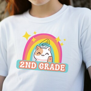 Hello 2nd Grade Shirt, Back To School Shirt, Gift For Second Grade, First Day Of School, Student Tee, Graduation Shirt Second Grade