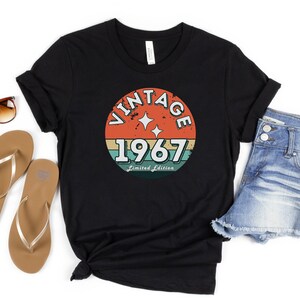 Vintage 1967 shirt Birthday shirt Vintage 1967 Birthday Gift Retro Shirt 1967 Birthday Party T-Shirt 1967 Vintage T-shirt Born In 1967 Shirt
