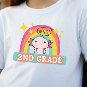 Hello 2nd Grade Shirt, Back To School Shirt, Gift For Second Grade, First Day Of School, Student Tee, Graduation Shirt Second Grade