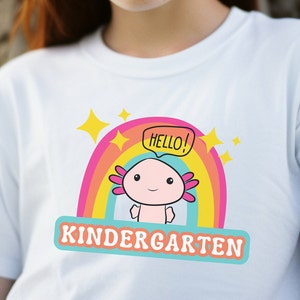 Hallo Kindergarten Grade Shirt, zurück zur Schule Shirt, Geschenk für Kindergarten Grade, erster Tag der Schule, Student Tee, Abschluss Shirt