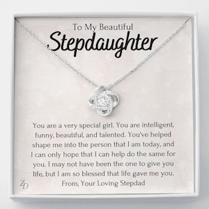 Mothers Day Gift To My Stepdaughter, Unbiological Daughter Necklace, Bonus Daughter, Handpicked Daughter Gift, From Stepdad, Thoughtful Gift