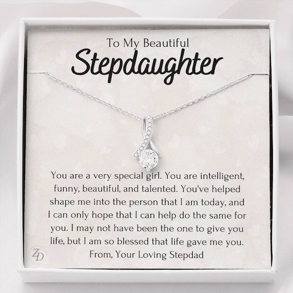 Necklace for step daughter at wedding sale