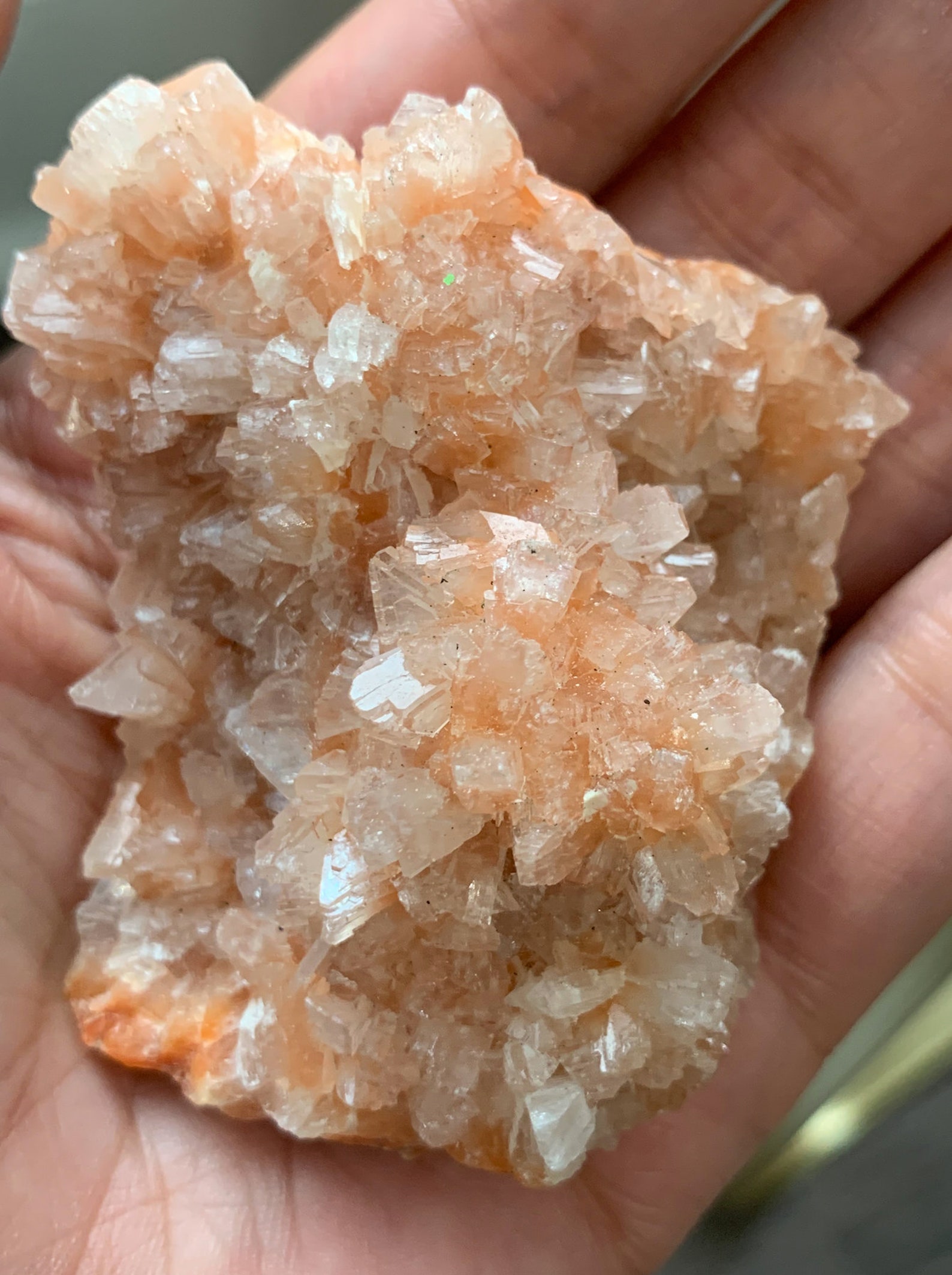 RARE Pink Heulandite Zeolite Crystal Cluster Specimen Medium Etsy