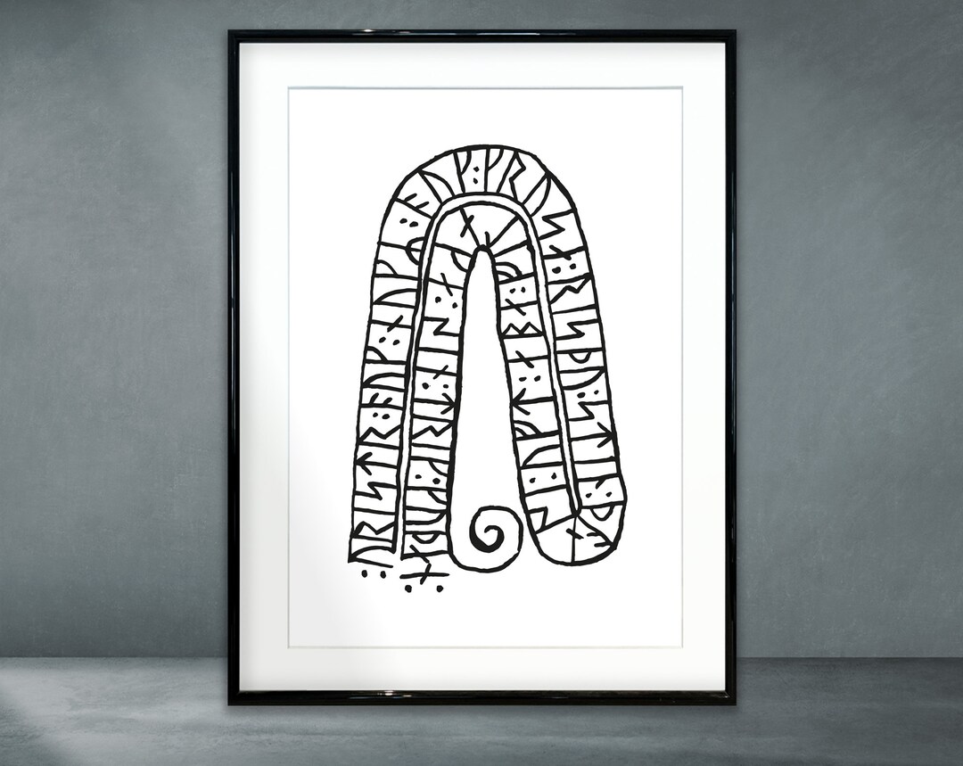 Poster RUNESTONE ART – Norse Rune Art – Digital Download - Etsy