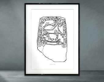 Affiche RUNESTONE ART – Tullstopsten – Téléchargement numérique