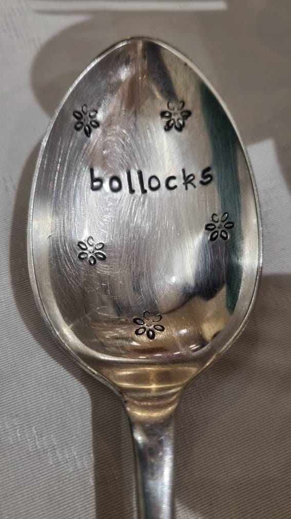 Stamping silver plated spoons deals