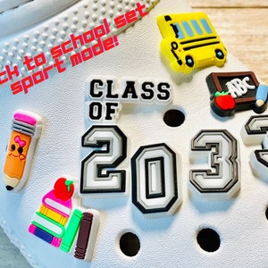 Shoe Charms | Back to School Kids Set | 9 Piece (customize)