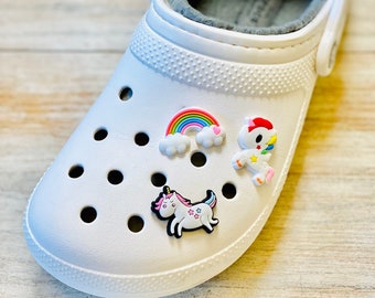 cloud rainbow crocs