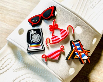 Shoe Charms | Summer Beach Set | 5 Piece | 1 Piece Option