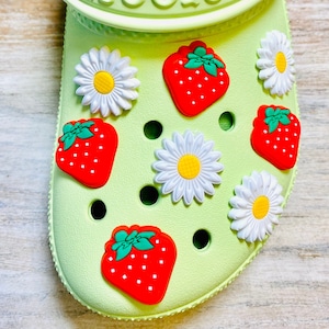 strawberry crocs: crocs: strawberry: aesthetic: cute: spring
