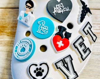 Shoe Charms | Veterinarian Set  | 10 Piece Set | 7 Piece Set | 3 Piece Option | 1 Piece Option