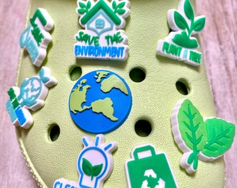 Shoe Charms | Save the Earth Eco Set | 8 Piece Set | 1 Piece Option
