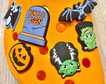 Shoe Charms |  Frankenstein Halloween 2024 Set | 6 Piece Set | 1 Piece Option