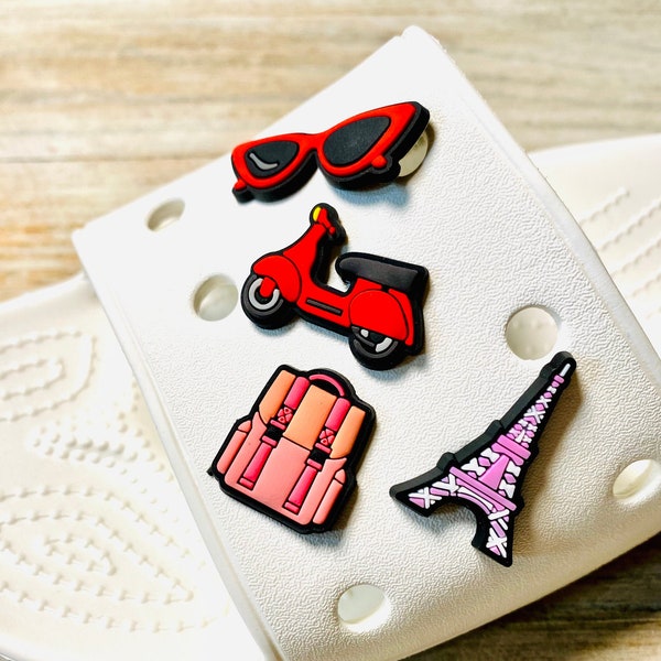 Shoe Charms | Vacation in Paris Set | 4 Piece