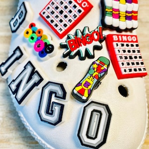 Shoe Charms | Exclusive BINGO Set | 11 Piece Set | 6 Piece Option | 5 Piece Option | 1 Piece Option