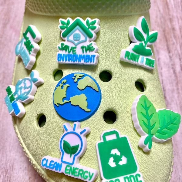 Shoe Charms | Save the Earth Eco Set | 8 Piece Set | 1 Piece Option