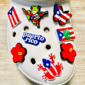 Shoe Charms | Puerto Rico Set | 8 Piece Set | 1 Piece Option