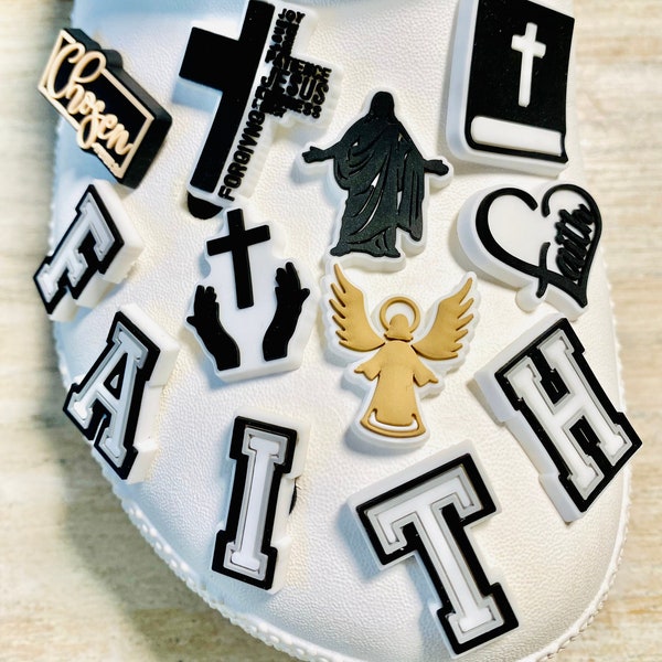 Shoe Charms | Faith Religious Set  | 12 Piece Set | 7 Piece Set | 1 Piece Option