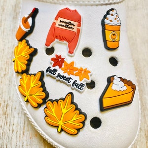 Autumn Shoe Charms | Fall Sweet Fall Set | 8 Piece | 3 Piece Option | 1 Piece Option