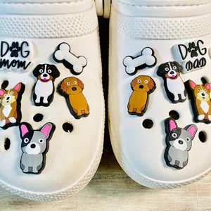 Shoe Charms | Dog Mom and Dog Dad Set | 18 Piece Set | 9 Piece Option | 1 Piece Option