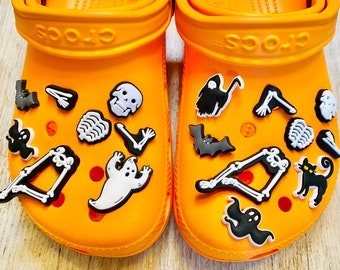 Shoe Charms | Skeleton Halloween Set | Anatomy Set | 17 Piece Set | 5 Piece Option | 2 Piece Option | 1 Piece Option