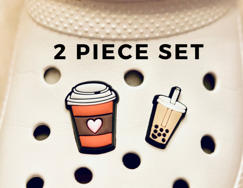 Shoe Charms Coffee & Boba 2 Piece Coffee Lovers 4 Piece image 2