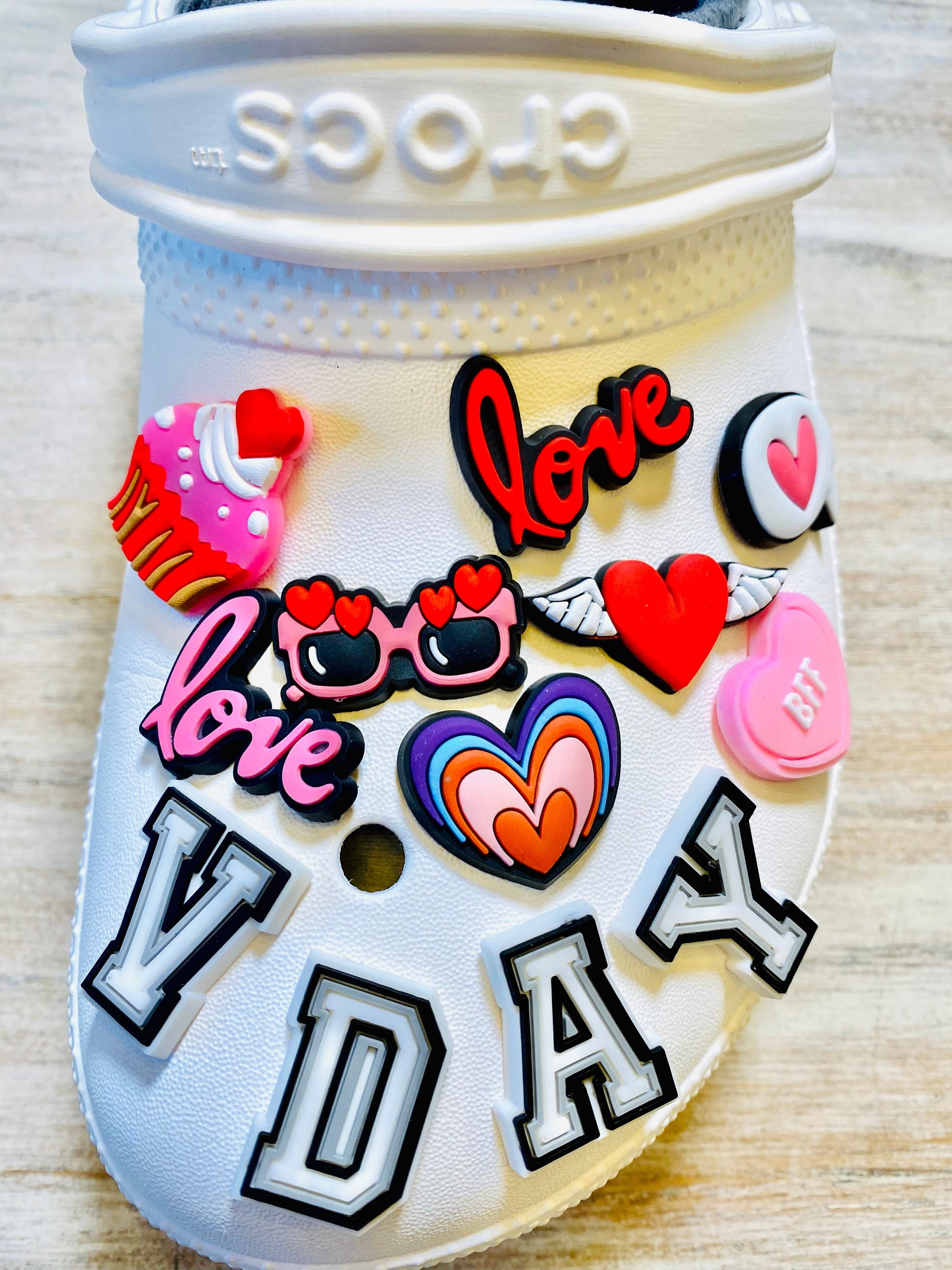 Shoe Charms | Valentines Day 2 Set | 20 Piece Set | 10 Piece Set