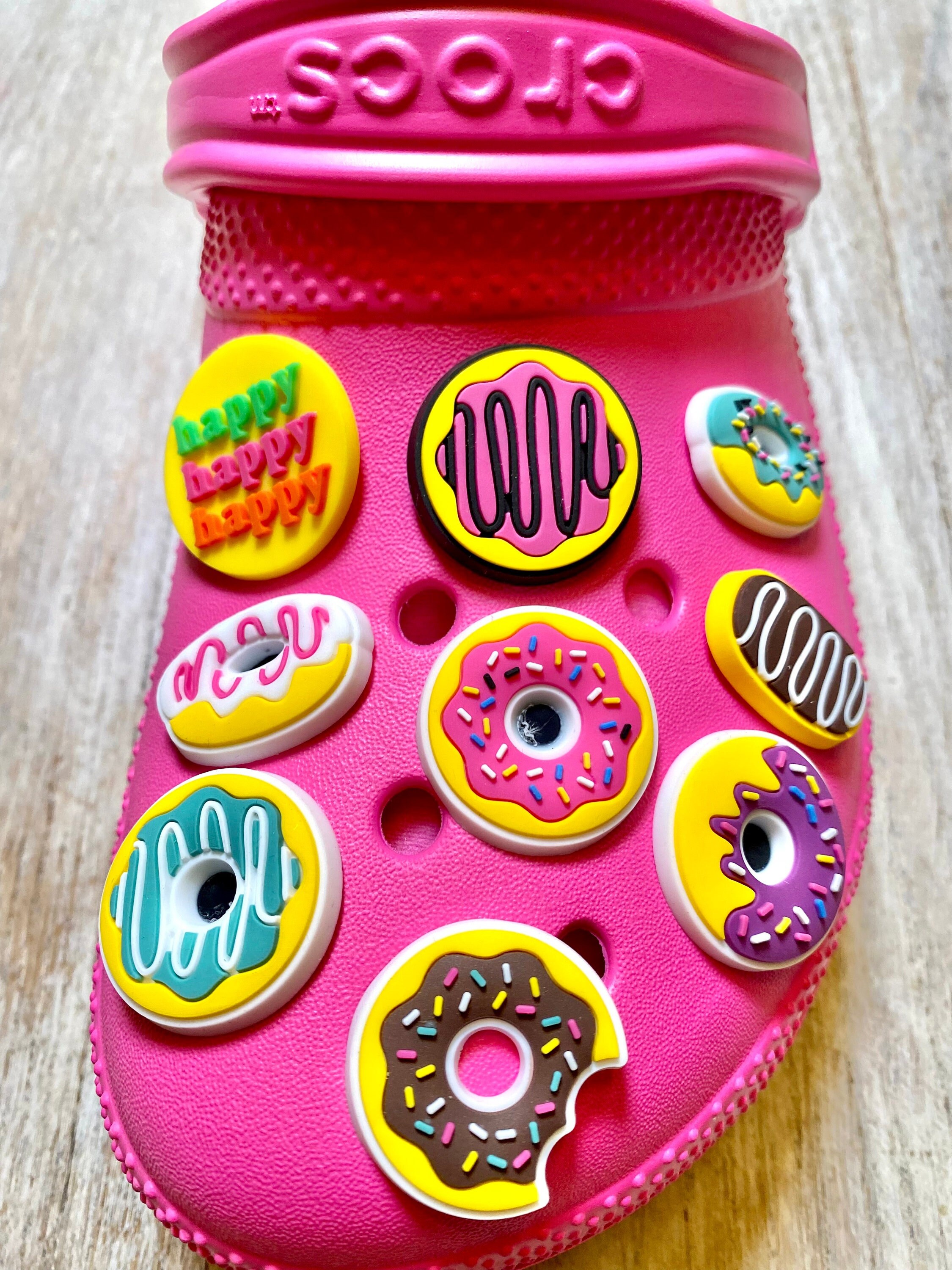 Yilahape 36PCS Food Shoe Charms,Donut Shoe Charms Decoration,Cute Sweet  Food Charms Gifts For Kids, Boys, Girls,Teens,Birthday Party Favor