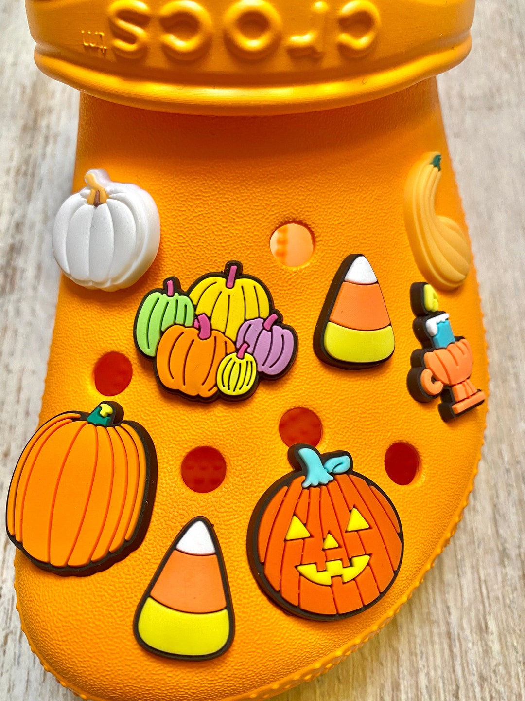 Fall Shoe Charms Pumpkins Set 8 Piece 2 Piece Option 1 Piece Option Etsy