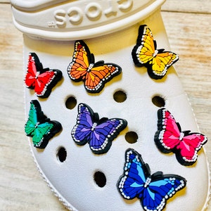 Shoe Charms | Mini Butterfly Set | 7 Piece Set | 1 Piece Option