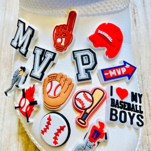 Shoe Charms | Baseball Set | 13 Piece Set | 3 Piece Option | 1 Piece Option