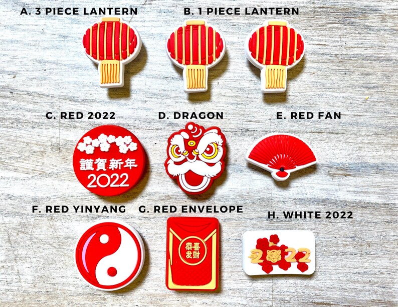 Shoe Charms | Lunar New Year Set | 9 Piece Set image 2