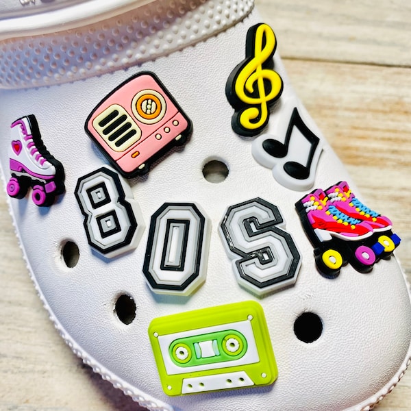 Shoe Charms | 80's Set | 9 Piece Set